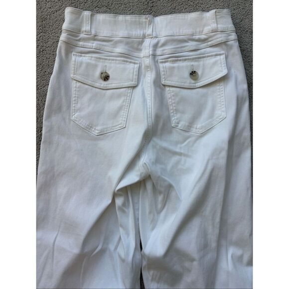 Best Seller ⭐️SPANX stretch twill wide leg pull on pant, $128 , Med  C29 - Picture 7 of 8